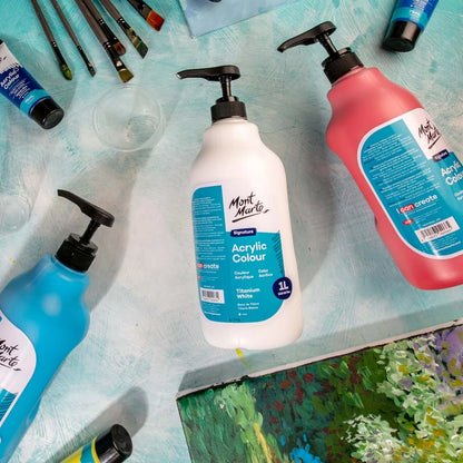 Mont Marte Titanium White Acrylic Paint