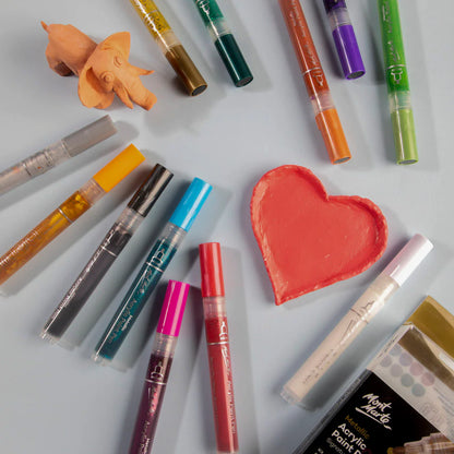 Mont Marte Metallic Acrylic Paint Pens 12pcs
