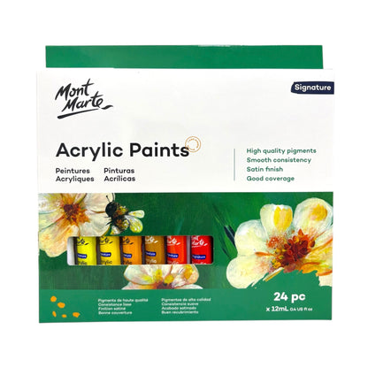 Mont Marte Acrylic Color Paint Set Signature 12ml 24pcs