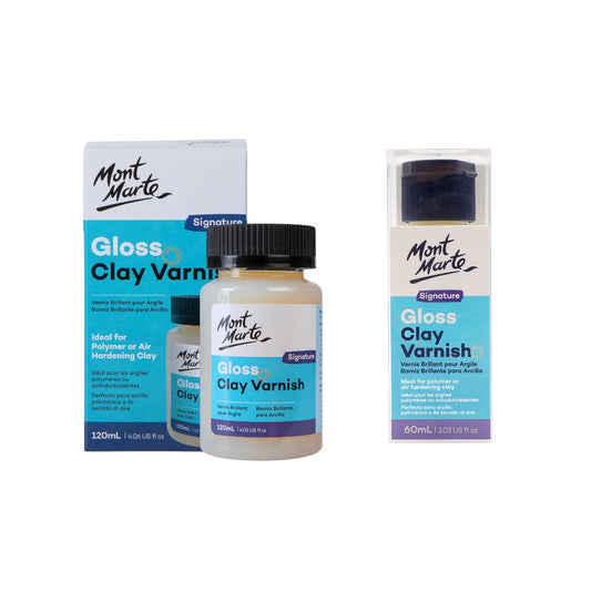 Mont Marte Gloss Clay Varnish Signature 20ml, 60ml & 120ml