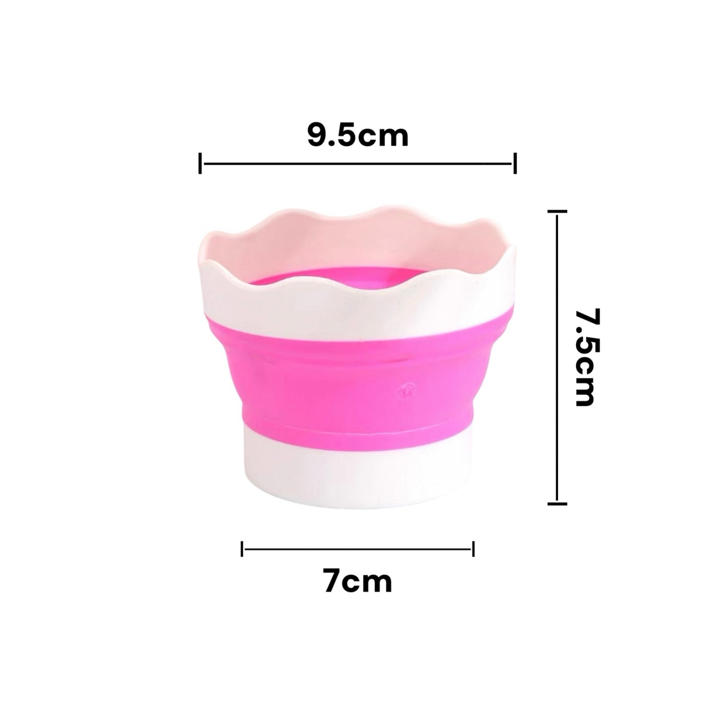 Silicon Foldable Painting Bucket + Brush Holder