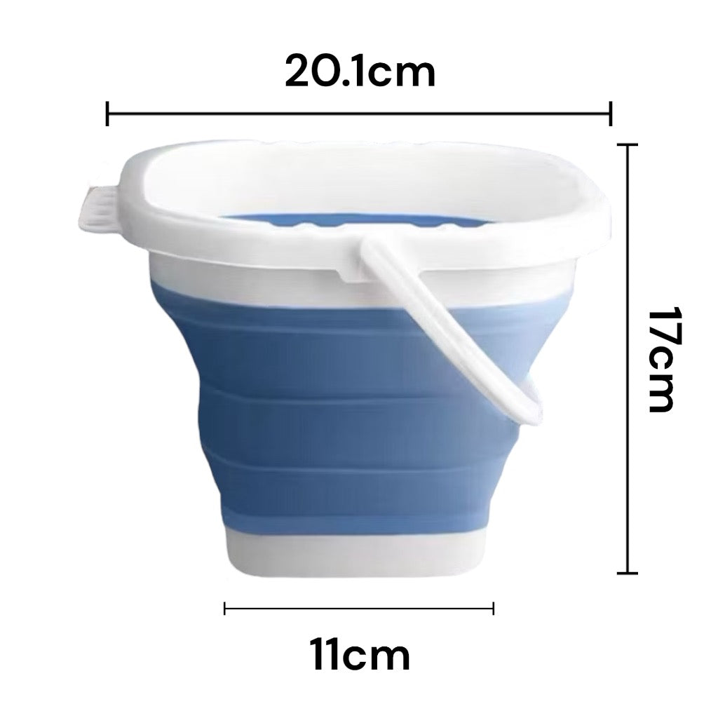 Silicon Foldable Painting Bucket + Brush Holder