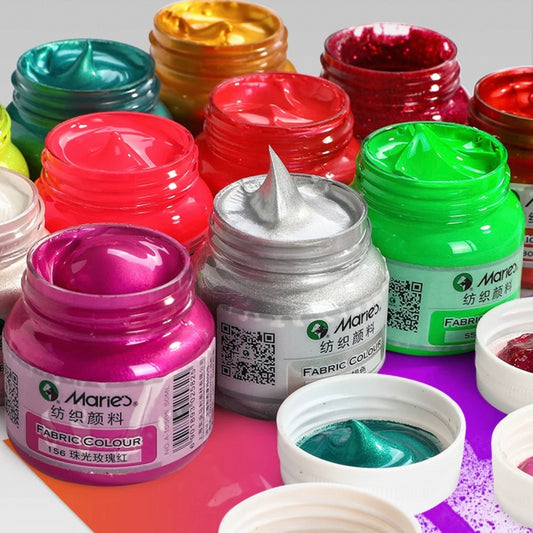 Marie’s Neon Metallic Glitter Fabric Paint 50ml