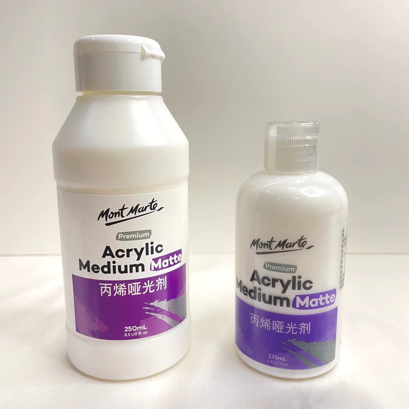 Mont Marte Acrylic Medium Matte Premium 135ml & 250ml