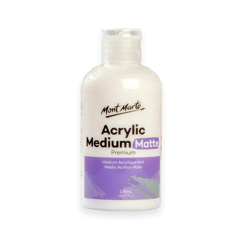 Mont Marte Acrylic Medium Matte Premium 135ml & 250ml