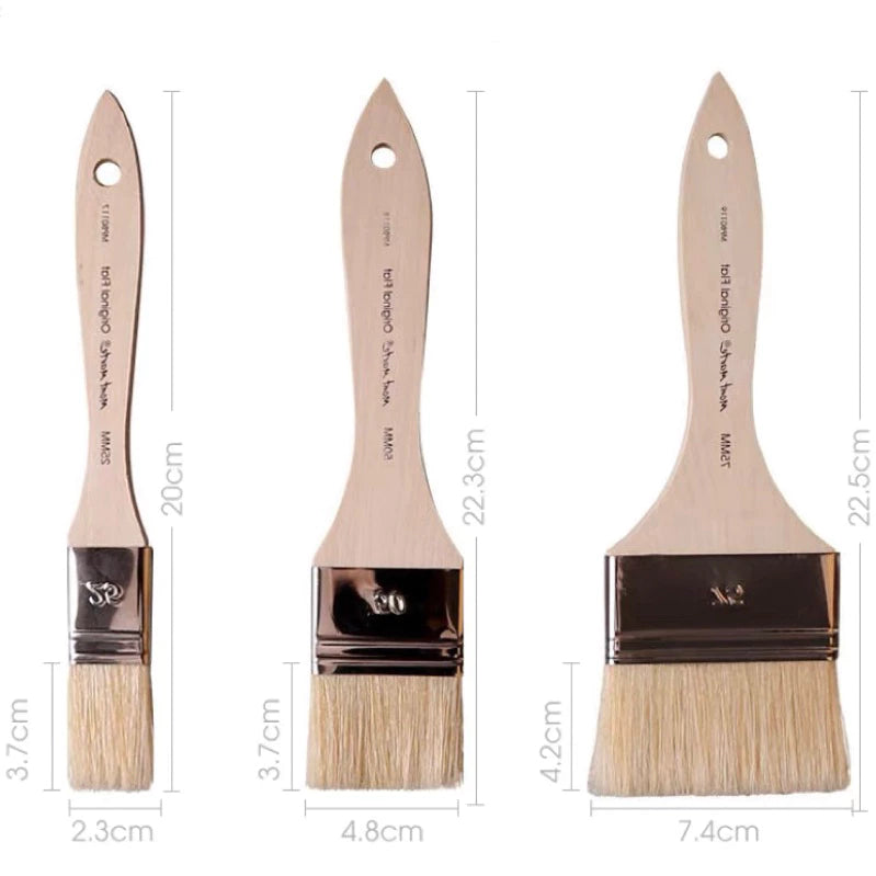 Mont Marte Boar Bristle Flat Paint Brush