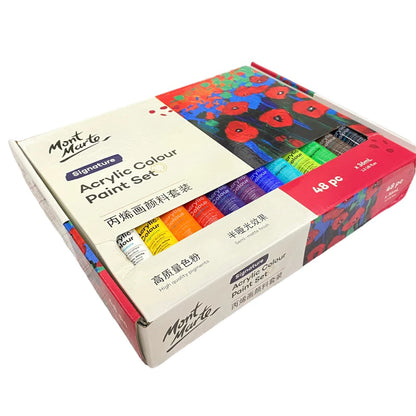 Mont Marte Acrylic Color Paint Set 36ml 48pcs