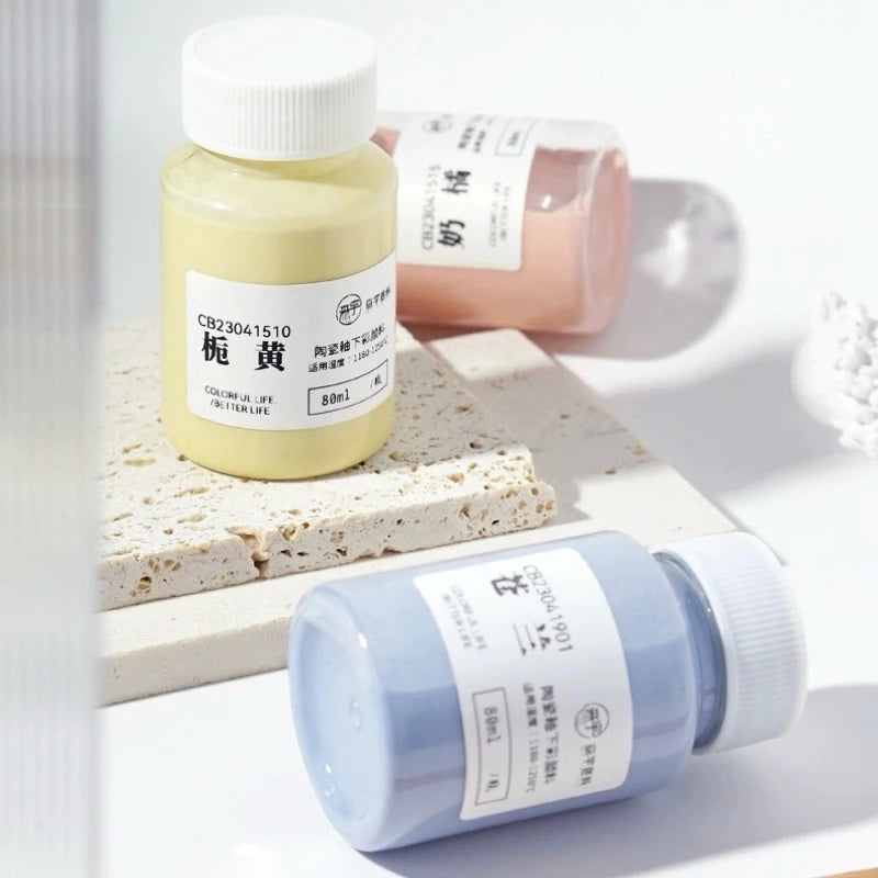 Ceramic Clay Underglaze Pottery Pastel Paint 80ml