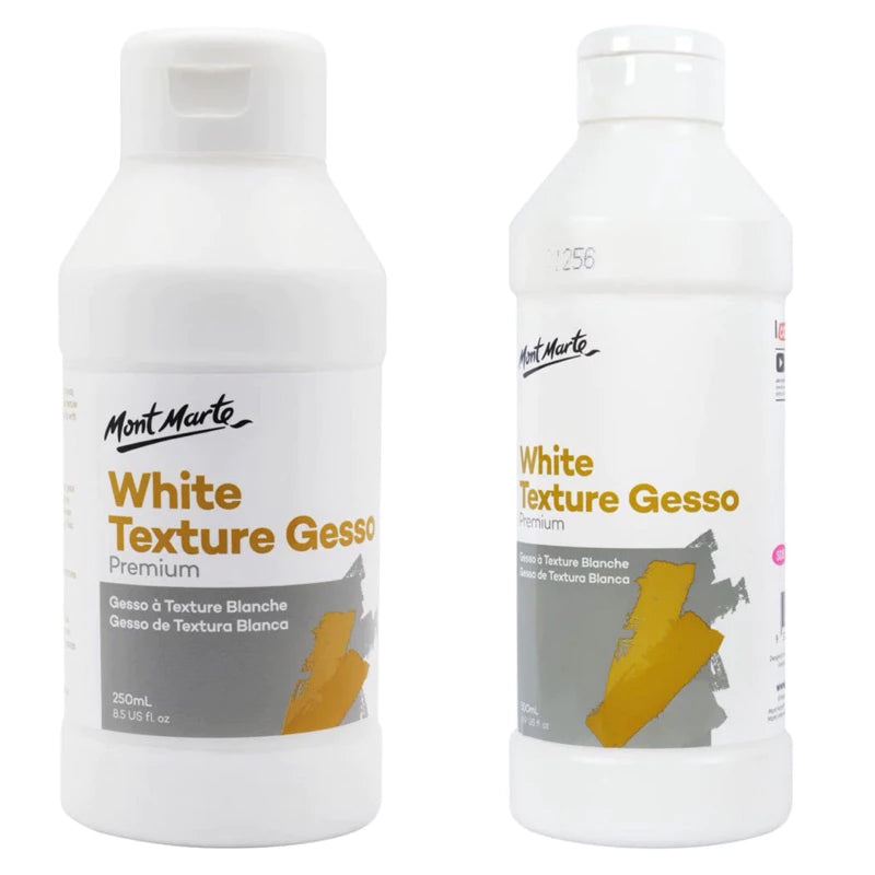 Mont Marte White Texture Gesso Premium 250ml & 500ml