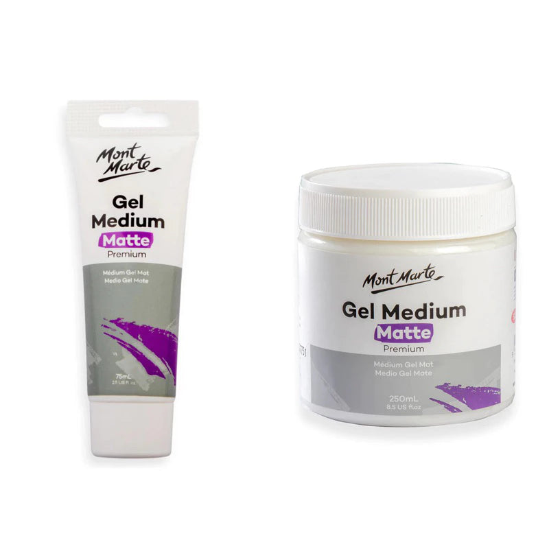 Mont Marte Gel Medium Matte Premium 75ml & 250ml