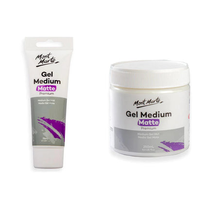 Mont Marte Gel Medium Matte Premium 75ml & 250ml