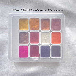 Pearlescent Watercolour Pan Set 1ml 12pcs