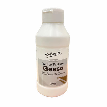 Mont Marte White Texture Gesso Premium 250ml & 500ml