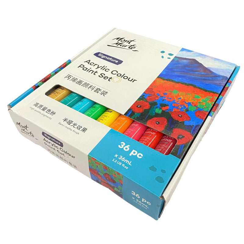 Mont Marte Acrylic Color Paint Set 36ml 36pcs