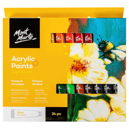 Mont Marte Acrylic Color Paint Set Signature 12ml 24pcs