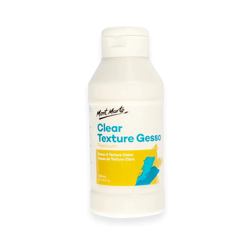 Mont Marte Clear Texture Gesso Premium 250ml & 500ml