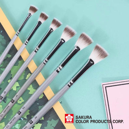 Sakura Fan Paint Brush