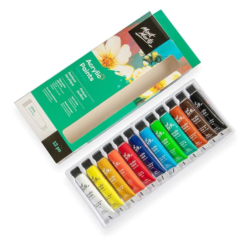 Mont Marte Acrylic Color Paint Set Signature 12ml 12pcs