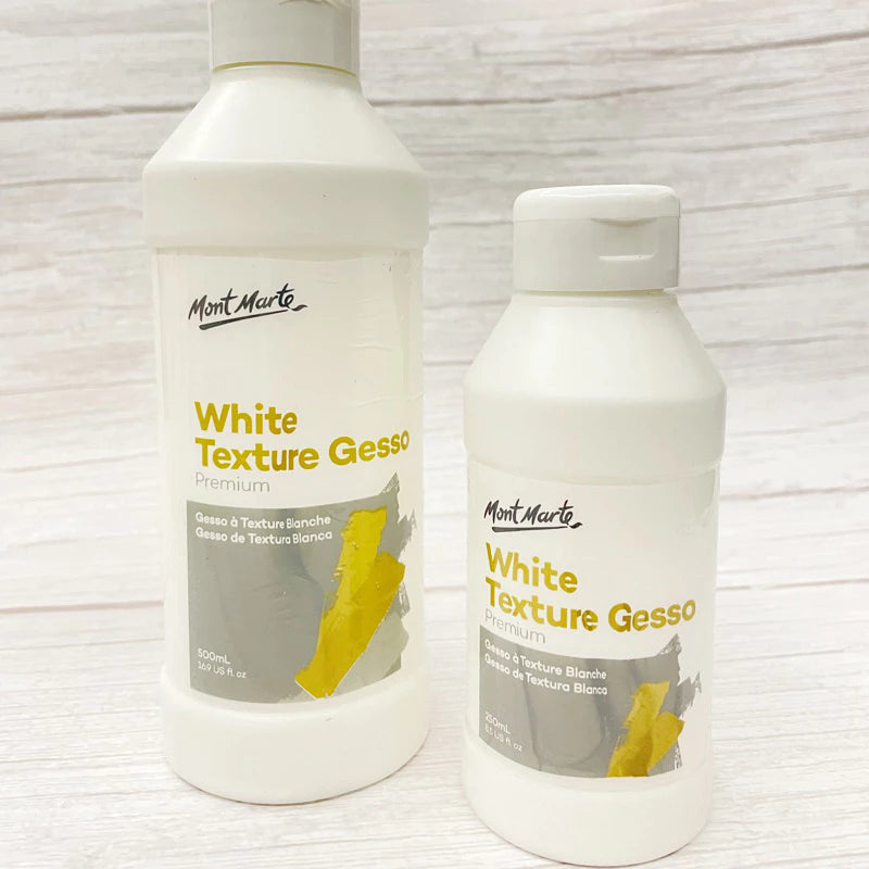 Mont Marte White Texture Gesso Premium 250ml & 500ml