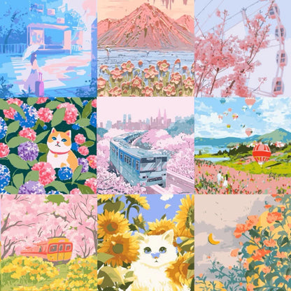 DIY Paint By Numbers - Scenic Acrylic Painting Kit Part 2