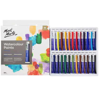 Mont Marte Watercolour Paints Premium Set 8ml 24pcs