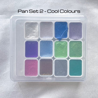 Pearlescent Watercolour Pan Set 1ml 12pcs