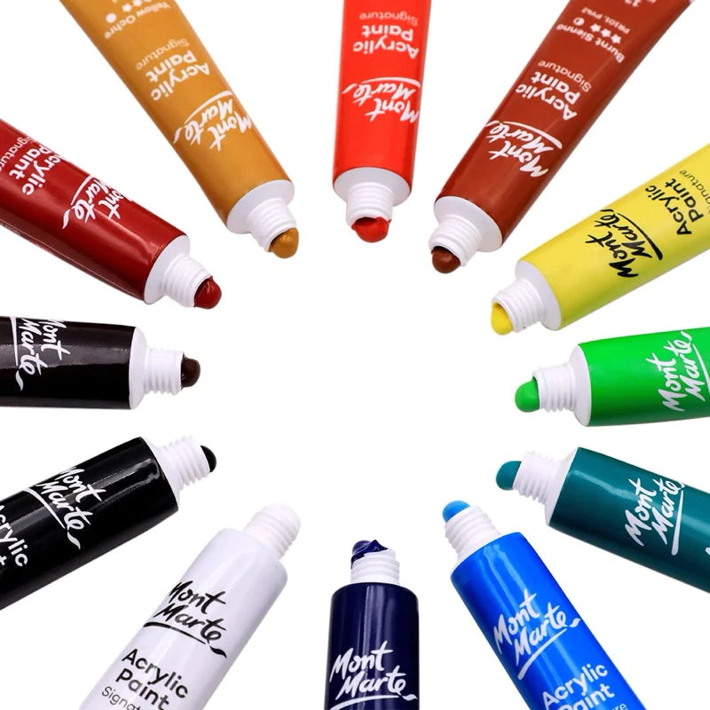 Mont Marte Acrylic Color Paint Set Signature 12ml 12pcs