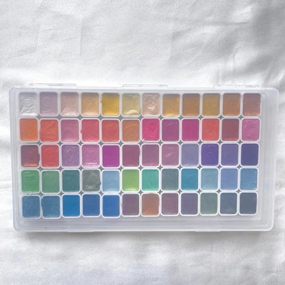 Pearlescent Watercolour Pan Set 1ml 60pcs