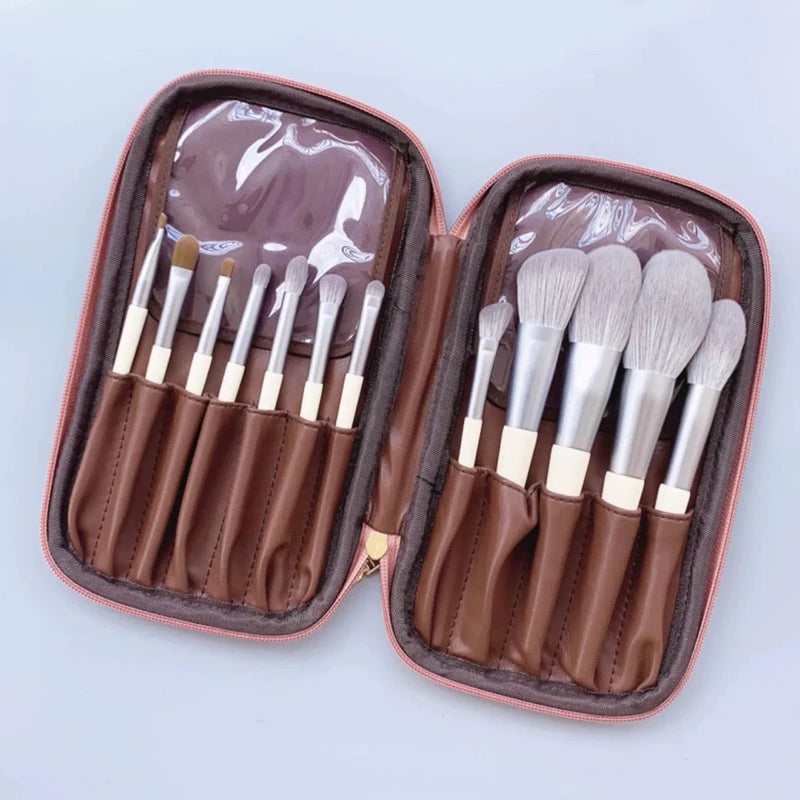 Leather Paint Brush Pouch