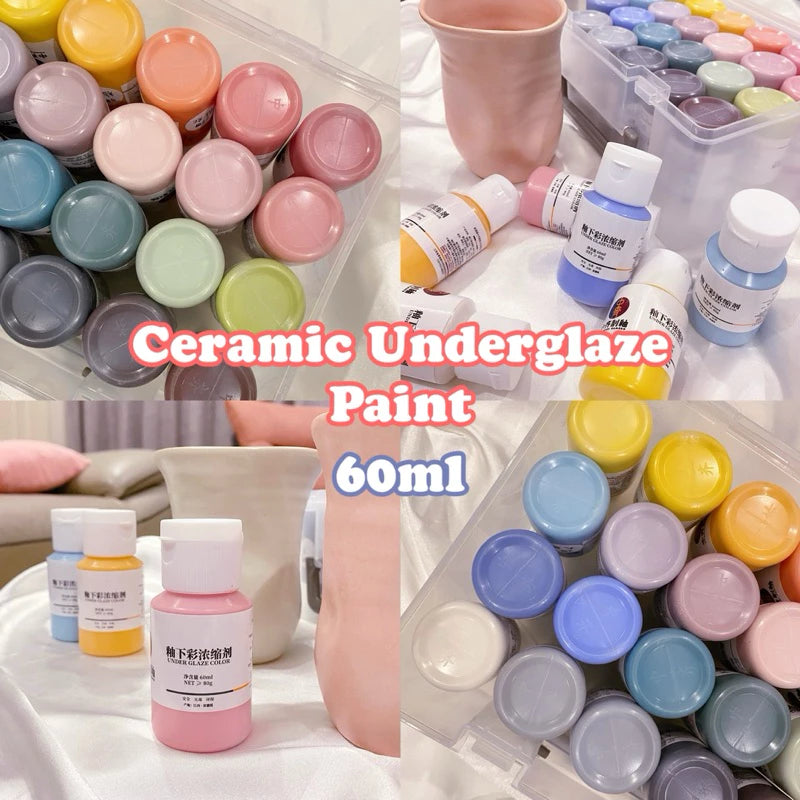 Ceramic Clay Underglaze Pottery Paint 60ml