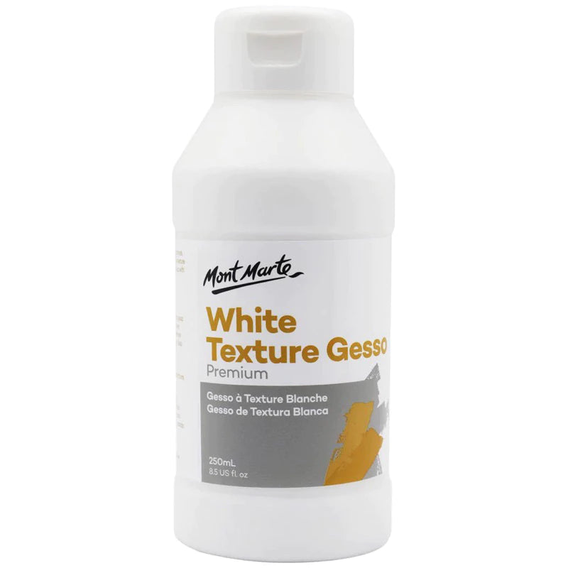 Mont Marte White Texture Gesso Premium 250ml & 500ml