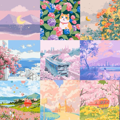 DIY Paint By Numbers - Scenic Acrylic Painting Kit Part 2