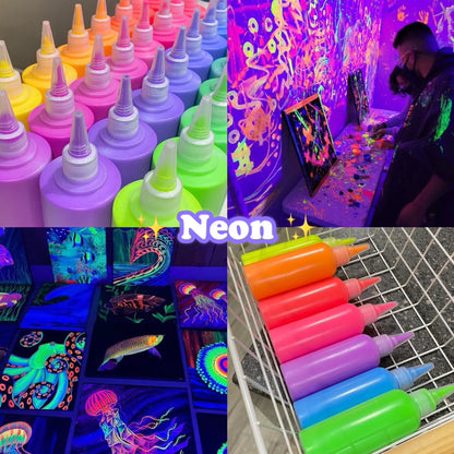 Art Panda Neon Fluorescent Acrylic Paint