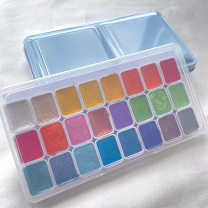 Pearlescent Watercolour Pan Set 1ml 24pcs