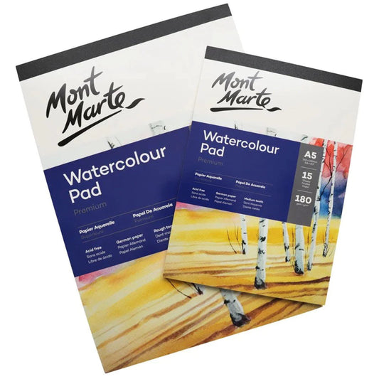 Mont Marte Watercolour Pads German Paper Premium A3 / A4 / A5