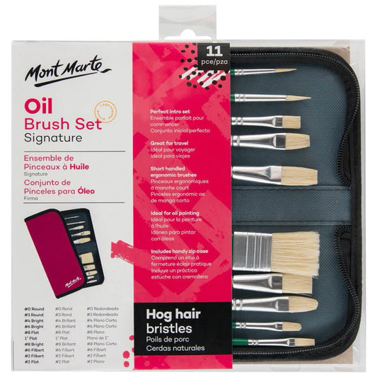 Mont Marte Signature Oil Brush Set