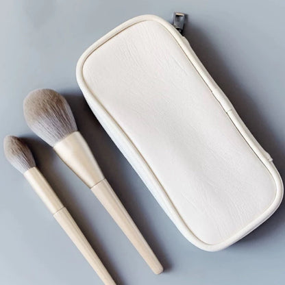 Leather Paint Brush Pouch