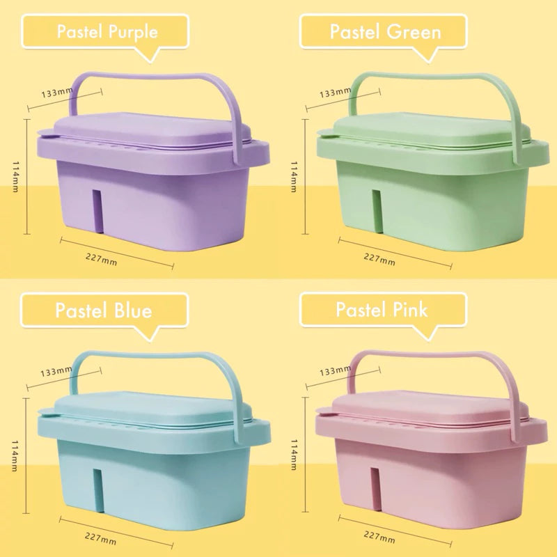 Multifunctional Paint Brush Bucket Storage Box + Brush Holder