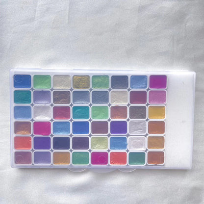 Pearlescent Watercolour Pan Set 1ml 48pcs