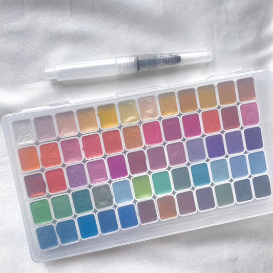 Pearlescent Watercolour Pan Set 1ml 60pcs