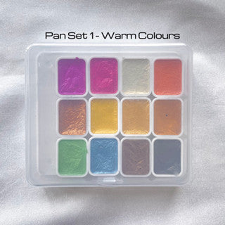 Pearlescent Watercolour Pan Set 1ml 12pcs