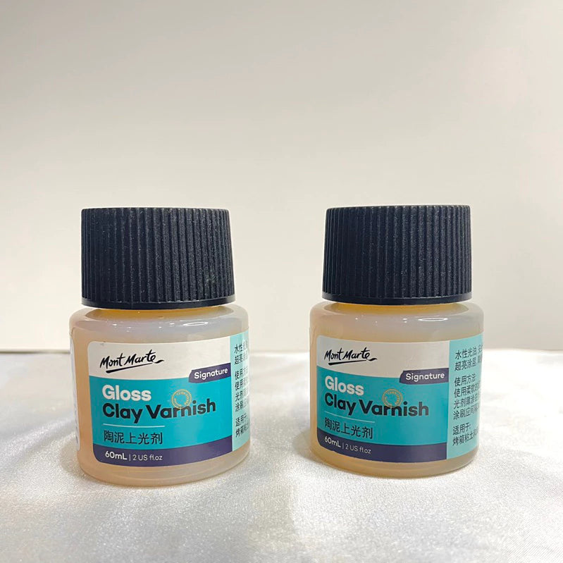 Mont Marte Gloss Clay Varnish Signature 20ml, 60ml & 120ml