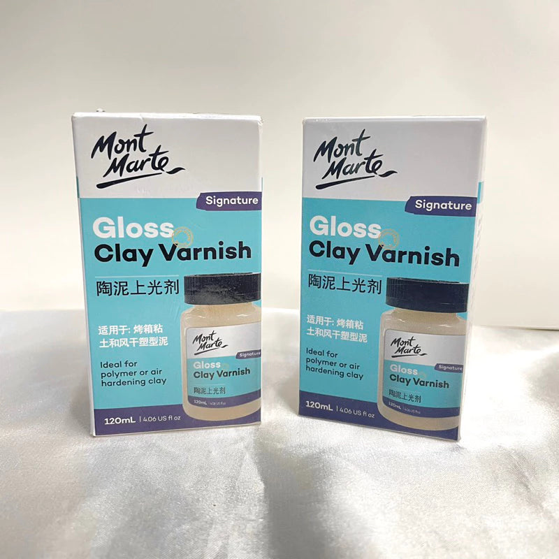 Mont Marte Gloss Clay Varnish Signature 20ml, 60ml & 120ml