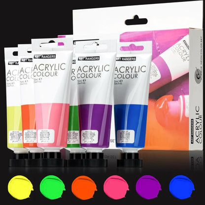 Art Ranger Studio Acrylic Paint Neon Set 75ml 6pcs