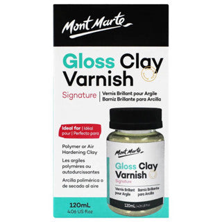 Mont Marte Gloss Clay Varnish Signature 20ml, 60ml & 120ml