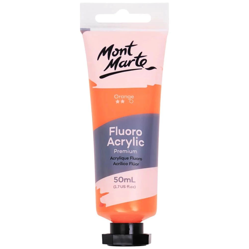 Mont Marte Fluorescent Acrylic Paint 50ml