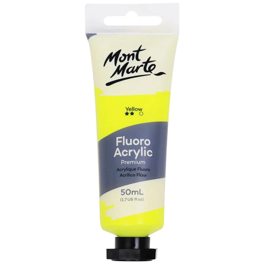 Mont Marte Fluorescent Acrylic Paint 50ml