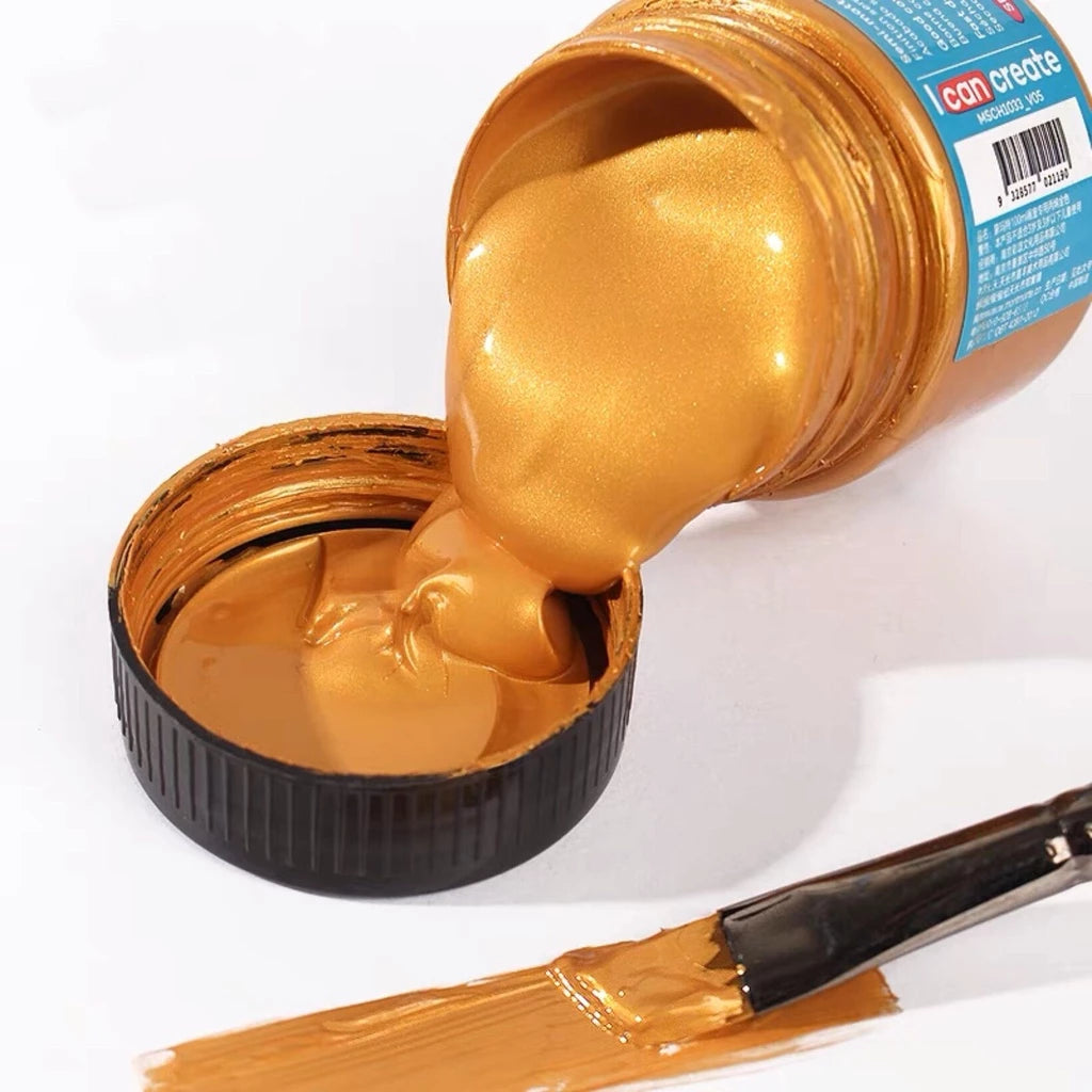 Mont Marte Gold & Silver Acrylic Paint 100ml 300ml