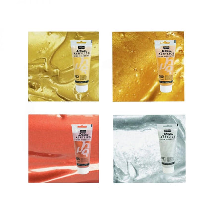 Pebeo Studio Acrylics Metallic Series 100ml