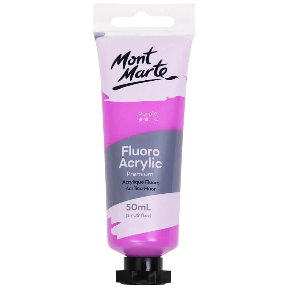 Mont Marte Fluorescent Acrylic Paint 50ml